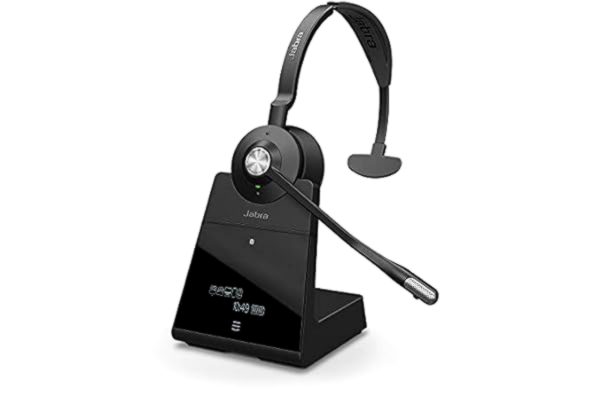 Jabra  Engage 75 Mono trådlöst professionellt headset med DECT/Bluetooth för 5 enheter (mjuktelefon/fast nät- + analogtelefon/mobil/surfplatta), inklusive laddningsapparat