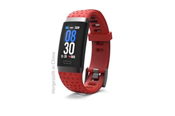 Swisstone  SW 380 HR Bracelet connecté Rouge