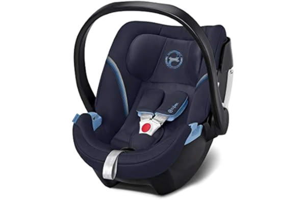 Cybex  Gold Fotelik dziecięcy Aton 5 z wkładką dla noworodka, Od urodzenia do ok. 18 miesięcy, Maks. 13 kg, Navy Blue