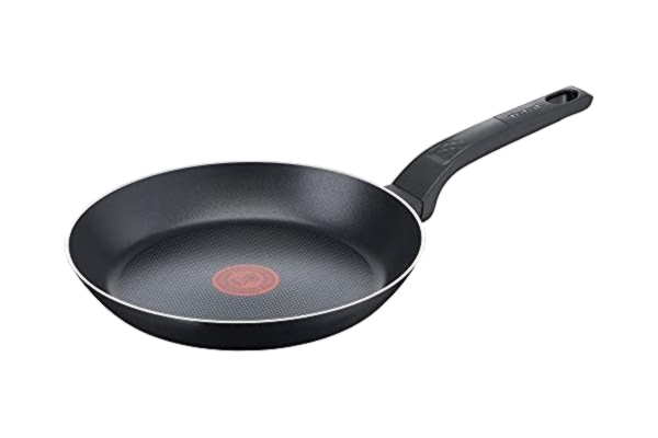 Tefal  B55504 Poêle à frire Easy Cook & Clean 24 cm | Revêtement antiadhésif | Signal thermique | Base robuste | Nettoyage facile | Forme profonde | Noir
