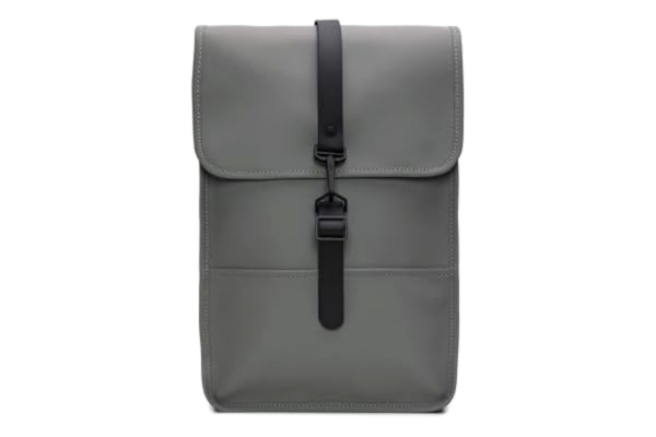 Rains RAINS Miniryggsäck för män och kvinnor, vattentät, liten ryggsäck för skola, arbete, resor, Färg: grå