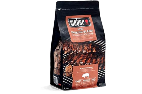 Weber  Rökflis (700g Förpackning) - för griskött, en blandning av löv- och fruktträd, EU-produkt, hållbart framställt, FSC-certifierat trä (FSC Mix) (17664)