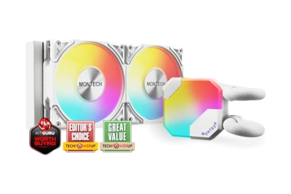 Montech Kit Watercooling AIO Montech HyperFlow RGB - 240mm (Blanc)