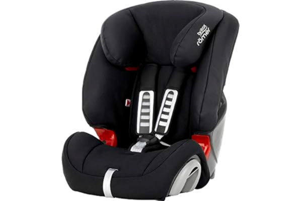 Britax BRITAX RÖMER Car Seat EVOLVA 1-2-3, Car seats 9 months to 11/12 years old, child from 9 to 36kg (Group 1/2/3) Extendable headrest and Comfortable, Cosmos Black