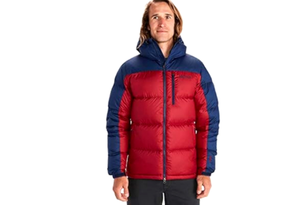Marmot  Męska kurtka puchowa Guides czerwony Brick/Arctic Navy XL