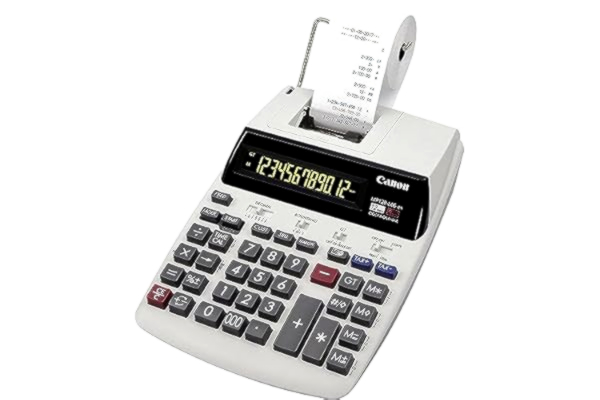 Canon  MP120MG-ES skrivbordsräknare, 12-siffrig tvåfärgad display 2289C001 vit