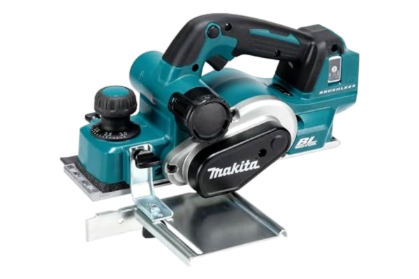 Makita  DKP181Z Borstlös Trådlös Panel Hyvlare 18 V, Blå, Svart, Silver, 82 mm