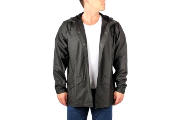 Rains RAINS Men's Jacket Raincoat, Black, Large Manufacturer Size M L UK