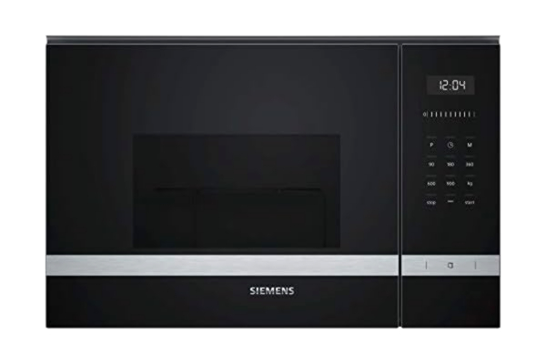 Siemens  iQ500 BE555LMS0 - Mikrobølgeovn med grill - til indbygning - 25 liter - 900 W - rustfrit stål