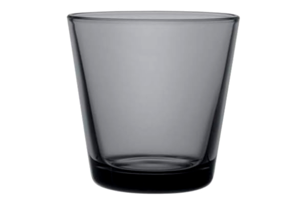 Iittala  1026780 Kartio uppsättning av 2 glas 21 cl, mörkgrå, glas