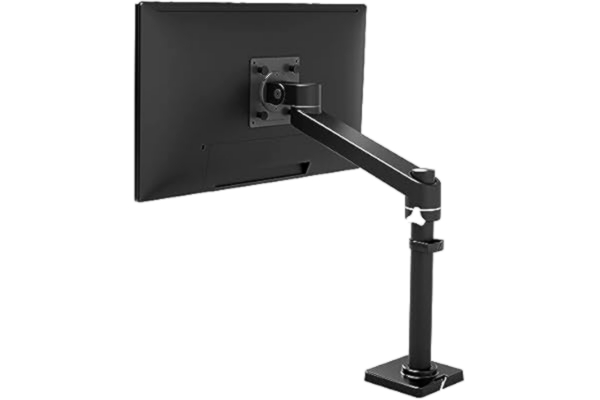 Ergotron ERGOTRON NX monitorarm i svart – bordsfäste för bildskärmar upp till 34 tum och 8 kg, manuellt justerbar från 19,9–44,7 cm, VESA-standard, 5 års garanti