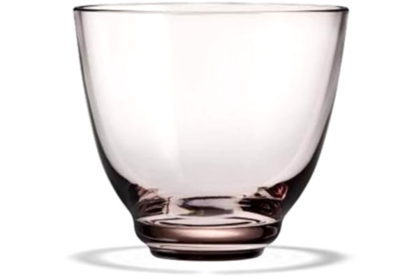 Holmegaard  Vattenglas 35 cl Flow i munblåst vattenglas för drycker, rosa