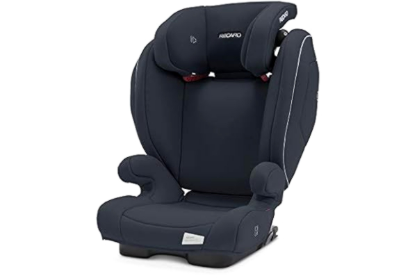 Recaro  Kids, Monza Nova 2 SF fotelik dziecięcy dla dzieci o wadze 15-36 kg, grupa 2-3, dla dzieci w wieku od 3,5 do 12 lat, do samochodów z i bez systemu ISOFIX, zintegrowany system dźwiękowy, Prime Mat Black