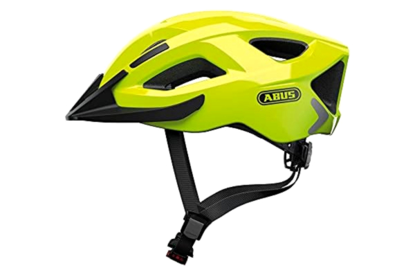 Abus ABUS Stadthelm Aduro 2.0 - uniwersalny kask rowerowy z oświetleniem - sportowy design do ruchu miejskiego - dla kobiet i mężczyzn - żółty, rozmiar L