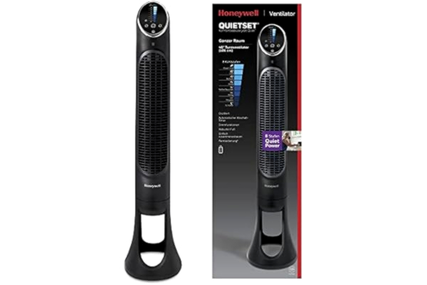 Honeywell  QuietSet Tower (8 Speed Settings, Oscillating 80°, Timer Function, Remote Control, Dimming Options) HYF290