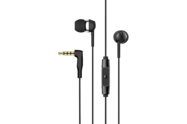 Sennheiser  CX 80S In-ear hörlurar med smart fjärrkontroll med en knapp - svart