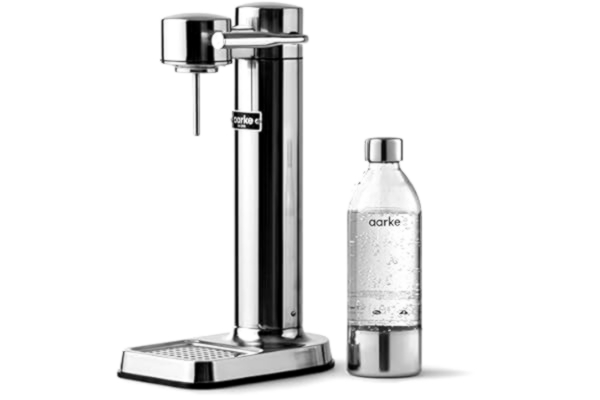 Aarke  Carbonator 3, Kolsyremaskin i Rostfritt Stål med BPA-fri Flaska (800ml), Stål