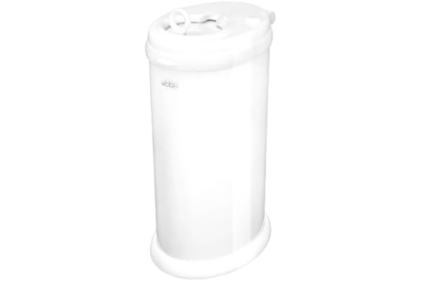 Ubbi ubbi 10000 Blöjkorg, Vit, 31.75 x 22.23 x 54.86 cm