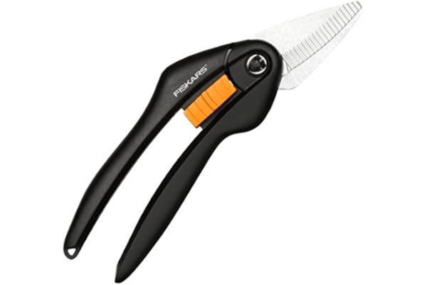 Fiskars  Nożyce Uniwersalne, Długość: 20,8 cm, Wysokiej jakości stalowe ostrza, Czarno-pomarańczowe, SingleStep, SP28, 1000571