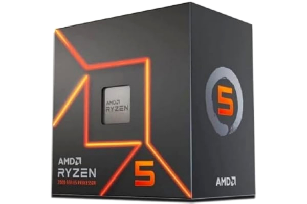 AMD  Ryzen™ 5 7600 Processor med Ventirad Wraith Stealth, 6 kärnor/12 obegränsade trådar, Zen 4-arkitektur, 38MB L3 Cache, 65 W TDP, upp till 5,2 GHz frekvens boost, Socket AMD 5, DDR5 och PCIe 5.0