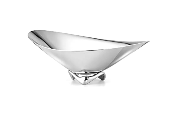 Georg Jensen  Wave stor skål, högglanspolerat rostfritt stål genom Henning Koppel