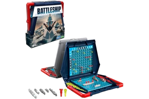 Hasbro Gaming , Battleship, klassiskt brädspel, strategispel från barn från 7 år, roligt spel för barn för 2 spelare, Multicoloured