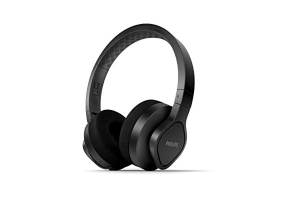 Philips  A4216BK/00 Trådlösa Sport Hörlurar On-Ear (35 Timmars Speltid, IP55-klassning för Damm-/Vattenskydd, Svalkande Öronkåpor, Tvättbara Öronkuddar) Svart - 2021/2022 Modell