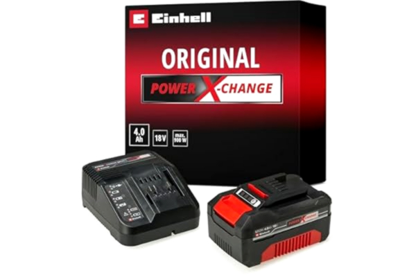 Einhell  PXC-startkit 18V 4,0 Ah Power X-Change (Li-Ion, 18 V, lämplig för alla Power X-Change-enheter, inkl. 4,0 batteri och laddare)