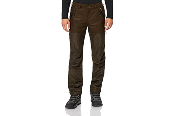 Seeland  | Avail byxor | Vind- och vattentäta tack vare SEETEX®-membran | Tillverkad av borstat, tyst jerseytyg | fickor med vattentät dragkedja, Grallgrön melerad, 48 SE