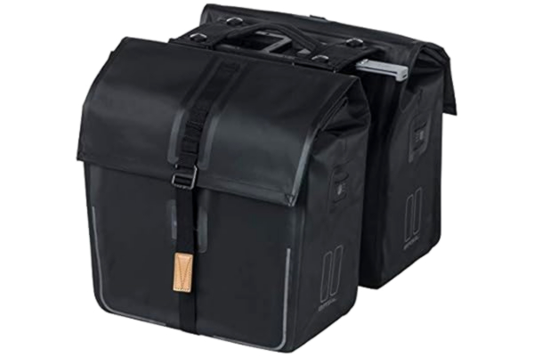 Basil  Urban Dry MIK Double Pannier Bag, Matt Black, 50 Litre