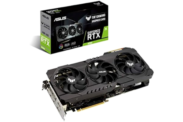 Asus ASUS TUF Gaming GeForce RTX 3090 24GB GDDR6X Gaming Graphics Card with award winning reliability, cooling and performance TUF-RTX3090-24G-GAMING