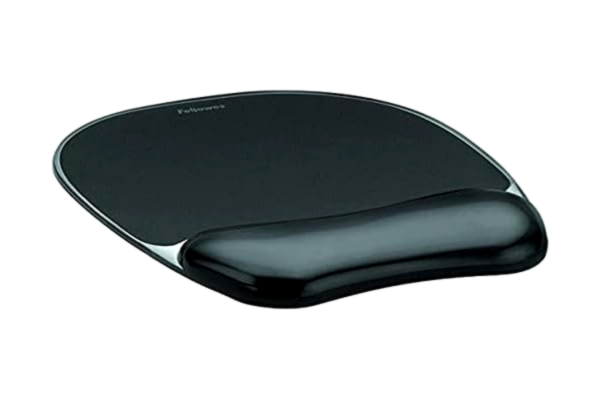 Fellowes  Crystals Gel musmatta med handledsstöd, svart