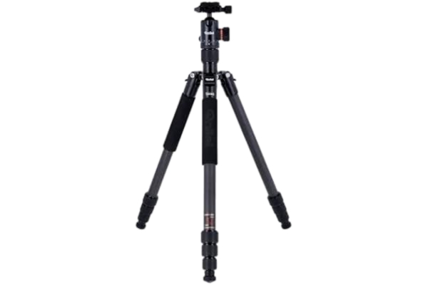 Rollei  C6i kompakt, lätt kolfotostativ, 3in1 stativ, kan användas som stativ, makrostativ och monopod, Arca Swiss kompatibel, inkluderar kulhuvud, spikar och stativväska - svart