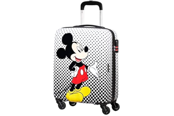 American Tourister  Disney Legends - Spinner S - Children's Hand Luggage, 55 cm, 36 L, Multicolour (Mickey Mouse Polka Dot)