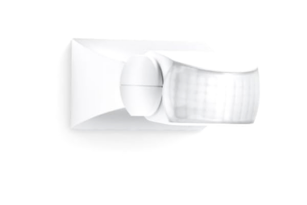 Steinel STEINEL IS 1 rörelsedetektor för inomhus- och utomhusbruk, sensoromkopplare, PIR-sensor, 120° avkänningsvinkel, 10 m räckvidd, IP54-värde, vit