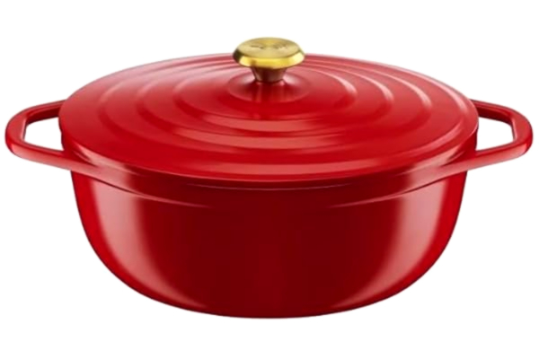 Tefal  Air oval gryte, 5,7 liter, 30 cm, rød
