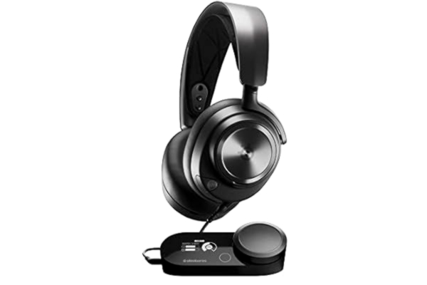SteelSeries  Arctis Nova Pro Multi-System Gaming Headset – Hi-fi-drivrutiner i premiumkvalitet – 360° spatialt ljud – GameDAC Gen 2 – ESS Sabre Quad-DAC – ClearCast Gen 2 Mic – PC, PS5, PS4, Switch