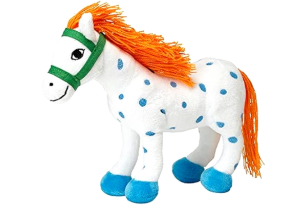 Pippi  Långstrump Leksaker Mjukt Gosedjur Häst Lilla Gubben 22cm – Present till Alla Barn, Flickor och Pojkar – Ålder 0+