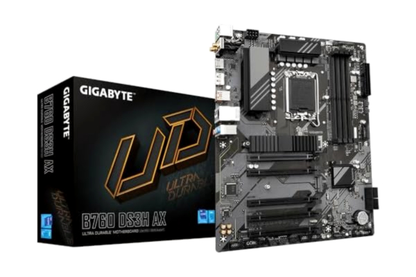 Gigabyte GIGABYTE B760 DS3H AX Emolevy - Intel B760 - Intel LGA1700 socket - DDR5 RAM - ATX