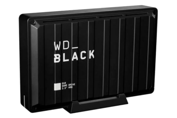 WD Western Digital WD_BLACK D10 Game Drive Extern hårddisk, Svart, 8 TB