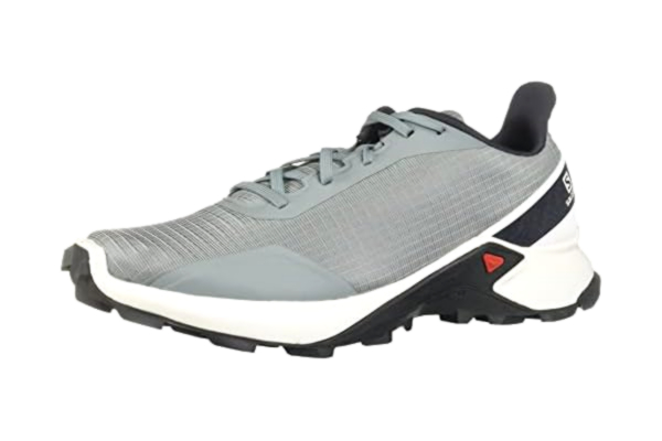 Salomon SALOMON Alphacross Trail hardloopschoenen voor dames, Grijs Lood Wit India Inkt Lood Wit India Inkt, 42 EU