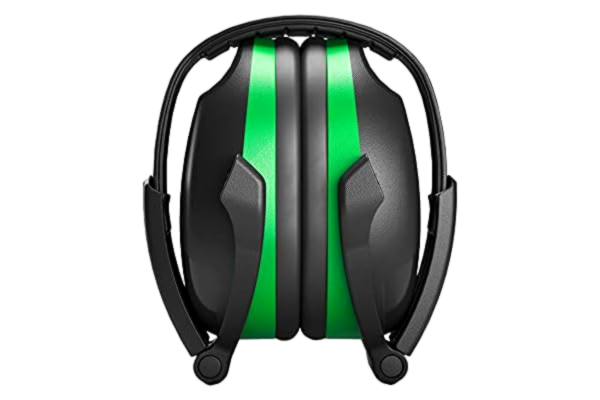 Hellberg HELLBERG SAFETY Kapselhörselskydd vikbart Secure 1, 41501-001, professionellt hörselskydd för lågt till medelstort buller (nivå 1), Grön, En Storlek