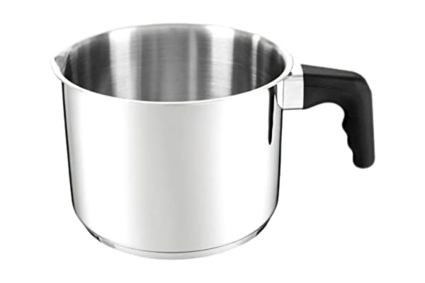 Ambition AMBITION Melkpan Vikos 2,5 L kleine pan sauspan roestvrij staal zonder deksel Cromargan pot met greep inductie