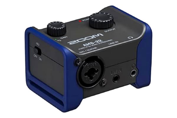 Zoom ZOOM AMS-22 USB-ljudgränssnitt för musikproduktion och livestreaming – kompakt, mobil och mångsidig, 2 ingångar, idealisk för solomusiker