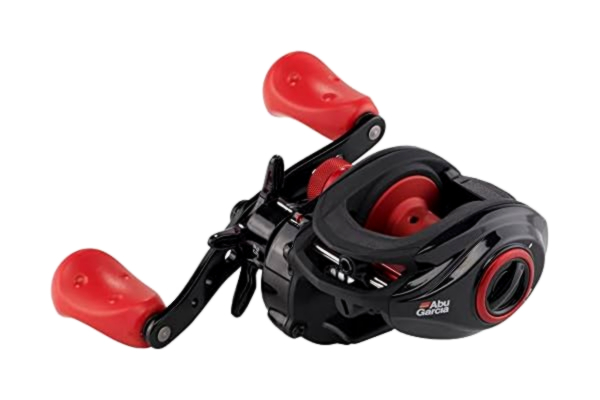 ABU Garcia Abu Garcia Max X lågprofil Baitcast fiskerulle – röd och svart gjutrulle för rovdjursfiske, gädda, ababborre och zander