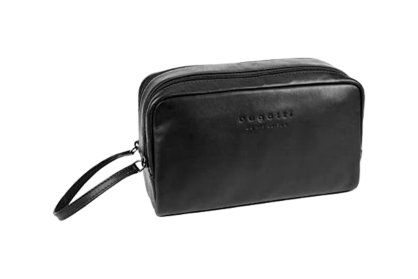 Bugatti  Corso Trousse de Toilette Homme Cuir Vintage - Noir