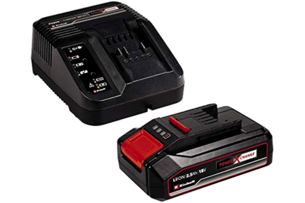 Einhell  18 V 2,5 Ah PXC (batteri & laddare, universella för alla Power X-Change-apparater, processtyrt batterihanteringssystem ABS, LED-indikation med 3 steg)