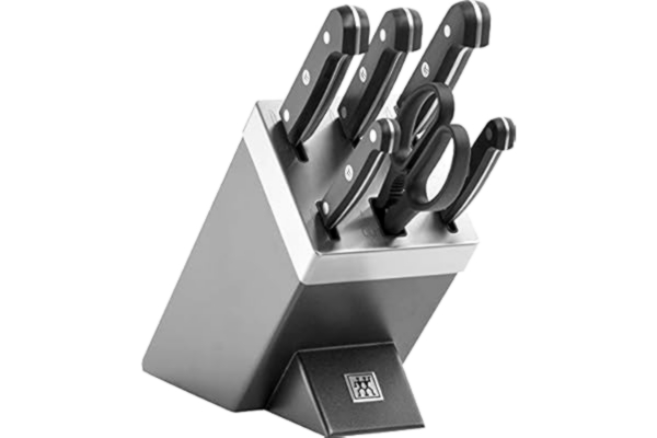 Zwilling ZWILLING Gourmet Selbstschärfender Messerblock 7 teilig, grau