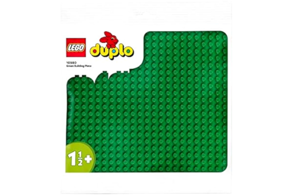 LEGO  10980 DUPLO Grön byggplatta Byggleksak, Byggklossar, Presentidé för Barn, Aktivitetsleksaker