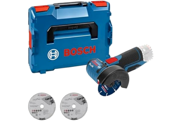 Bosch  Professional 12V System sladdlös vinkelslip GWS 12V-76 (3 kapskivor, skivdiameter: 76 mm, utan batterier och laddare, i L-BOXX)